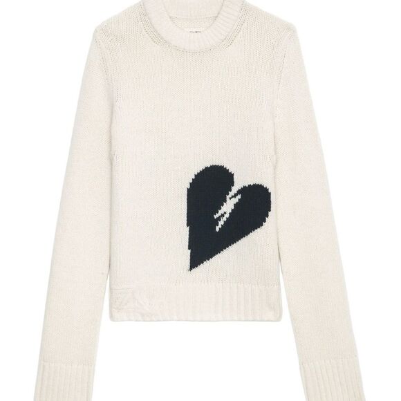 Zadig & Voltaire Sweaters - Zadig & Voltaire Malty We Heart Wool Sweater Small NWOT